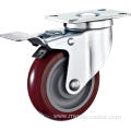 3'' Swivel Industrial PU Caster With PP Core With Brake